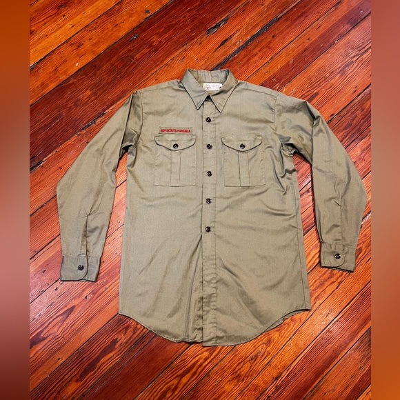 70’s Boy Scouts Dress Shirt - Picture 1 of 4
